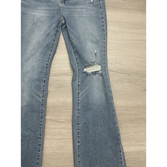 Judy Blue Mid Rise Destroyed & Released Hem Bootcut Jeans women 7/28 - Picture 2 of 10